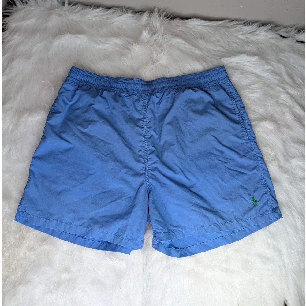 Polo Ralph Lauren Swim Trunks Mens‎ XL Blue Green Pony Logo 4